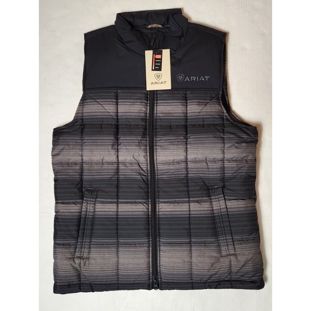 Ariat Men's Crius Insulated Vest Small Serape Black